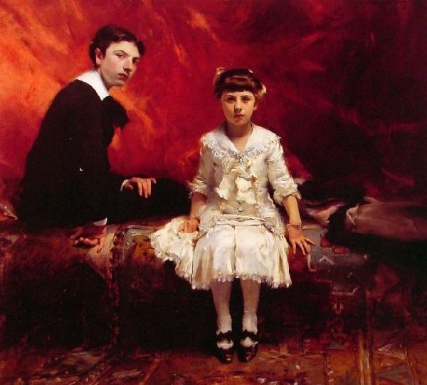 John Singer Sargent Portrait of edouard and Marie-Louise Pailleron, edouard Pailleron children oil painting image